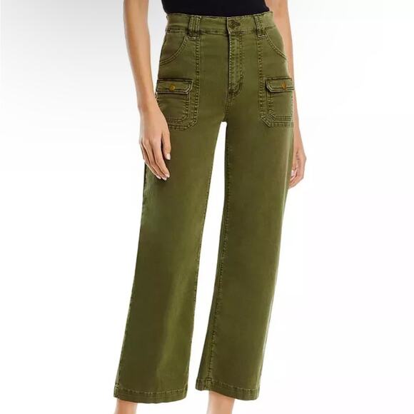 Frame Utility Pocket Pant In Winter Moss - Picture 1 of 10